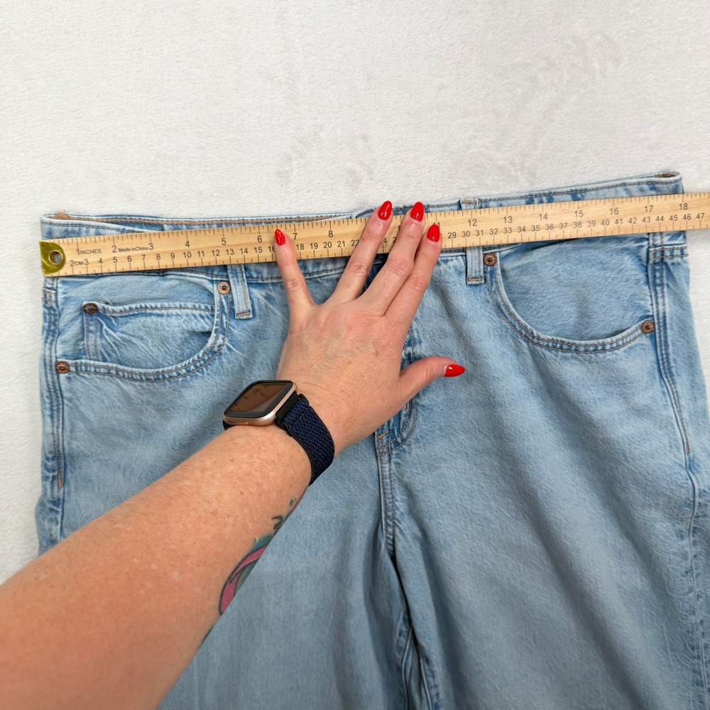 American Eagle 14 AE Dreamy Drape Strigid A-Line Fit Jeans Grunge Punk Festival - Picture 12 of 16
